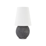 Ulsterville Rechargeable Table Lamp LIGHTING - table lamp Hudson Valley Lighting Aged Brass / Ceramic Greystone