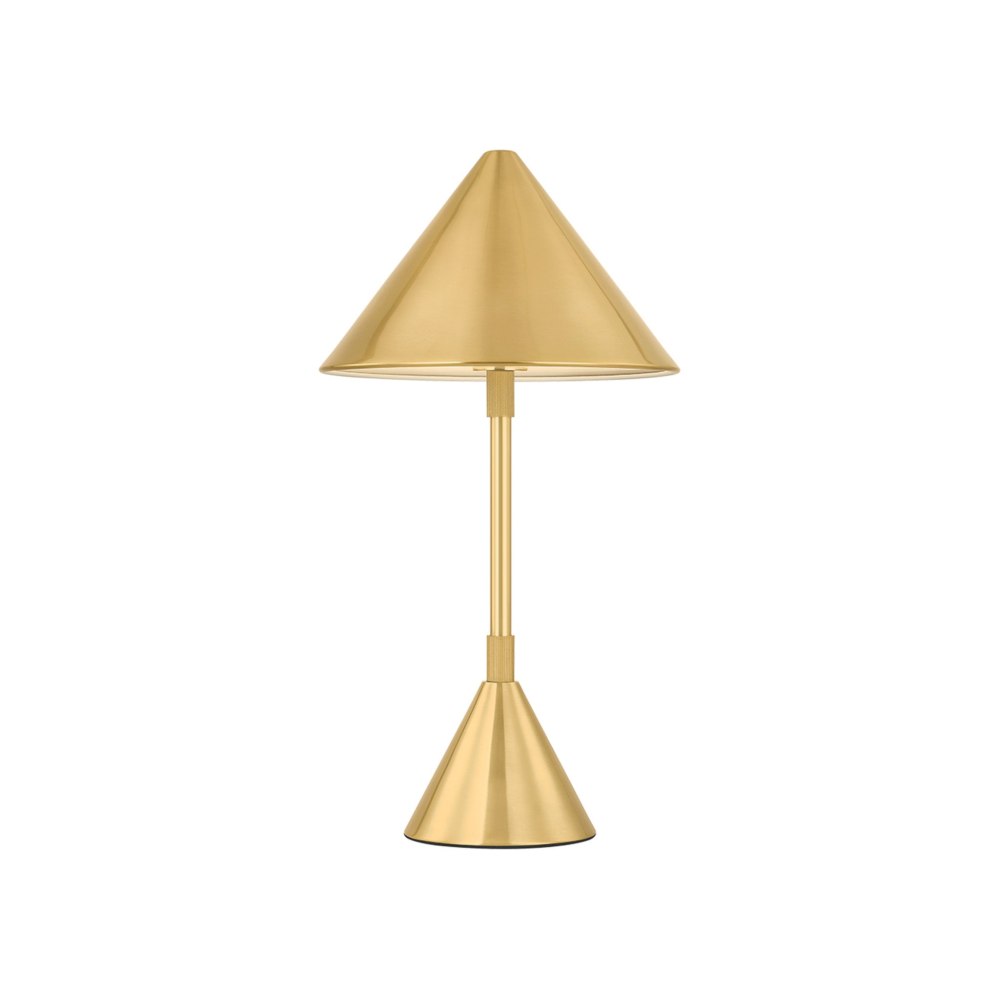 Salma Rechargeable Table Lamp LIGHTING - table lamp Hudson Valley Lighting Aged Brass