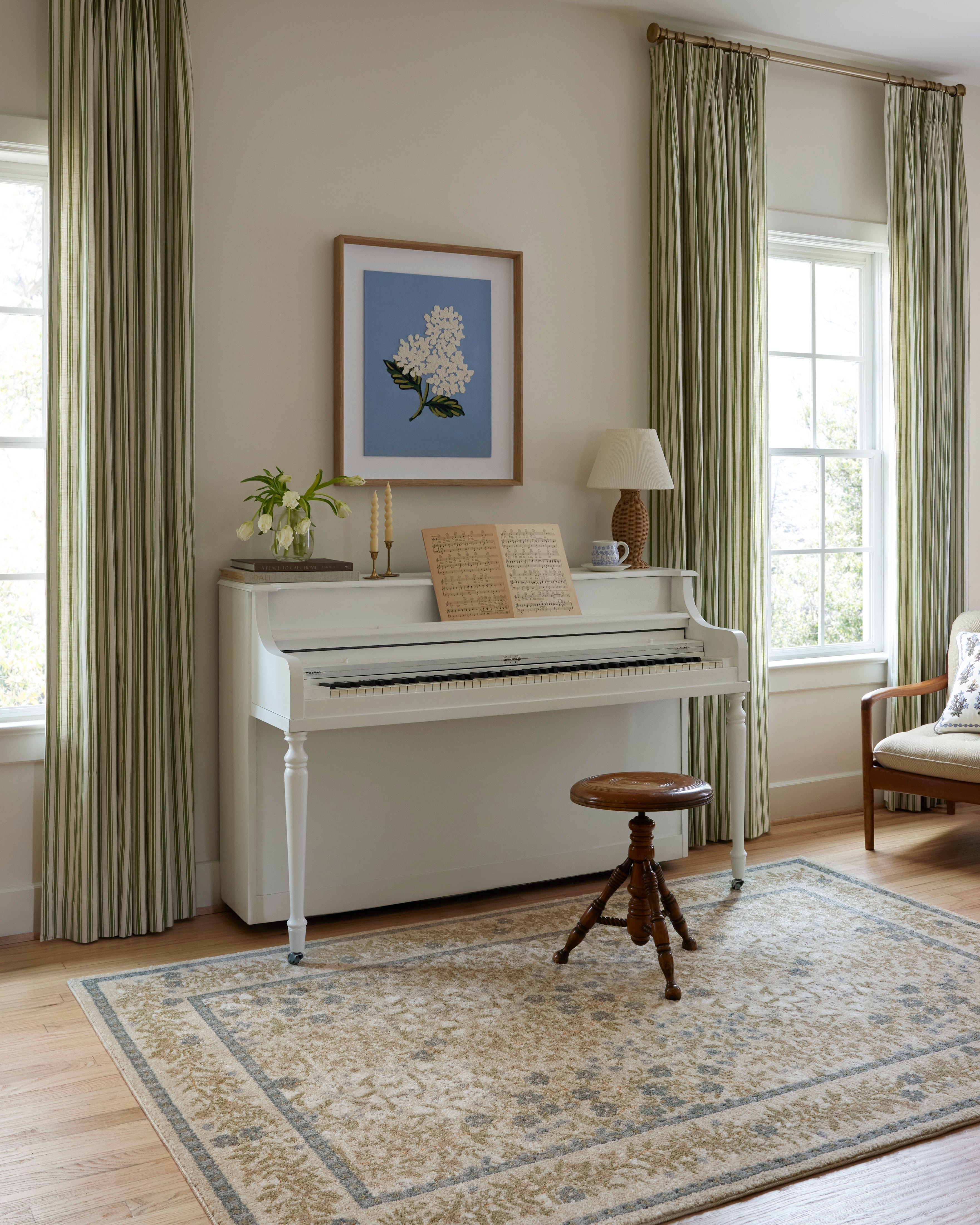 Rifle Paper Co. x Loloi Laurel Wildwood Garden Cream Rug 0-RUGS-patterned Loloi