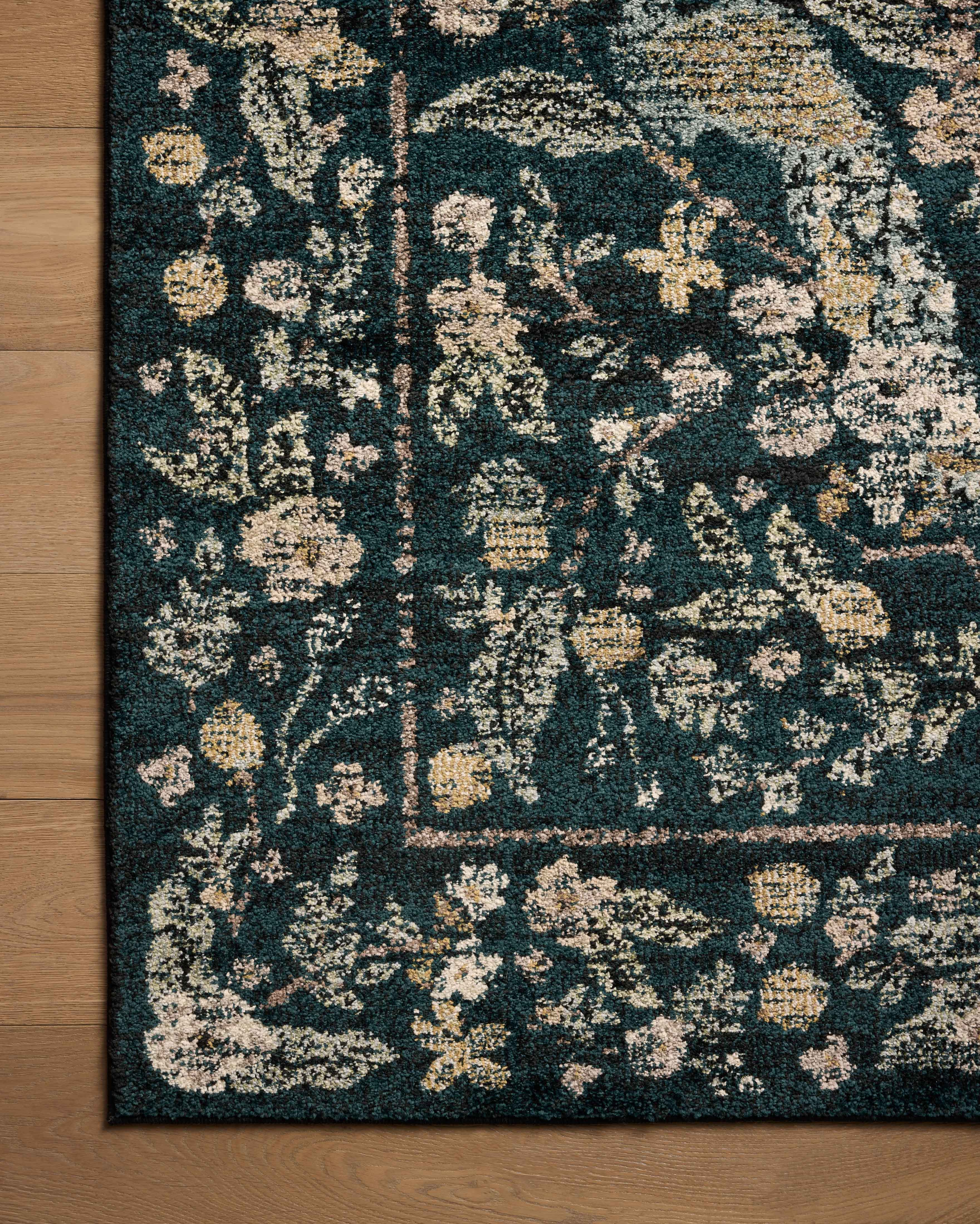 Rifle Paper Co. x Loloi Laurel Navy Rug No.2 RUGS - synthetic Loloi 2'8" x 4'