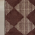 Chris Loves Julia x Loloi Lawrence Plum / Ivory Bath Mat - Rug & Weave