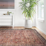 Loloi Layla Brick / Blue Rug 1-patterned Loloi