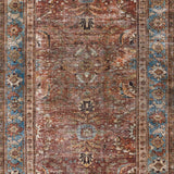 Loloi Layla Brick / Blue Rug 1-patterned Loloi