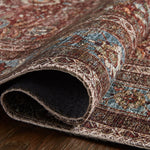 Loloi Layla Brick / Blue Rug 1-patterned Loloi