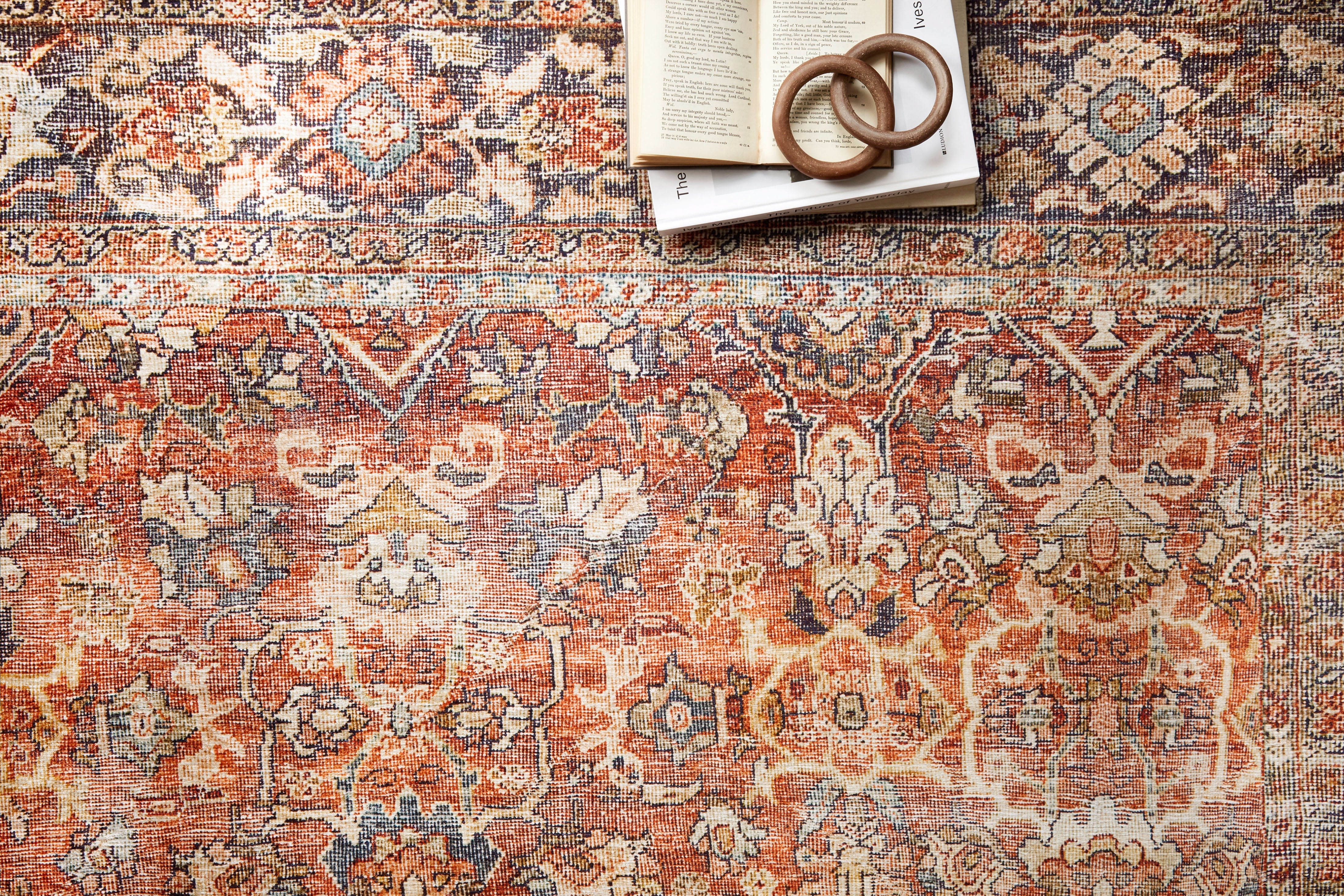 Loloi Layla Spice / Marine Rug RUGS - patterned Loloi