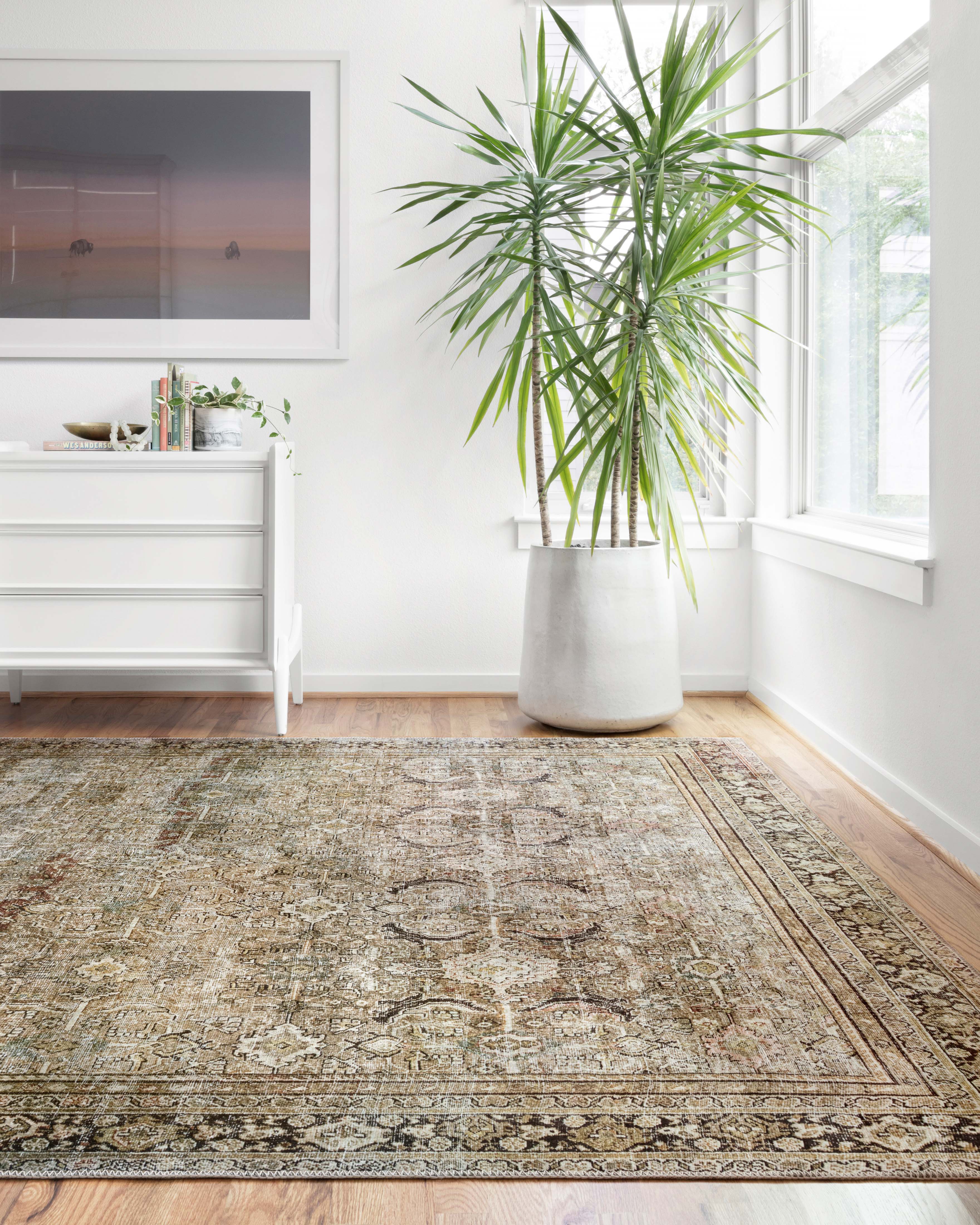 Loloi Layla Olive / Charcoal Rug 0-RUGS-patterned Loloi