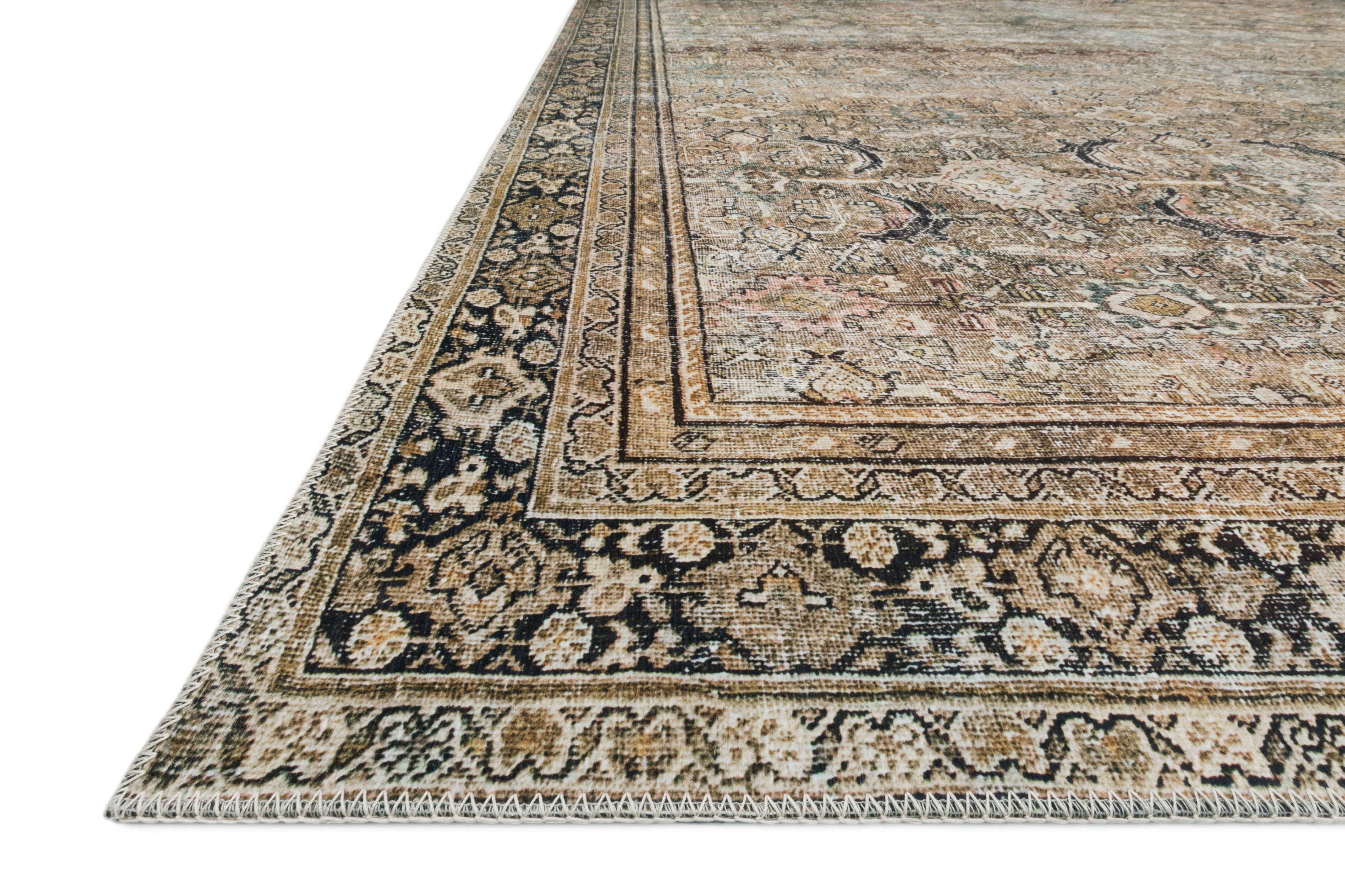 Loloi Layla Olive / Charcoal Rug 0-RUGS-patterned Loloi