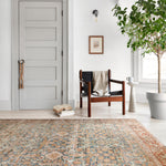 Loloi Layla Ocean / Rust Rug 1-patterned Loloi