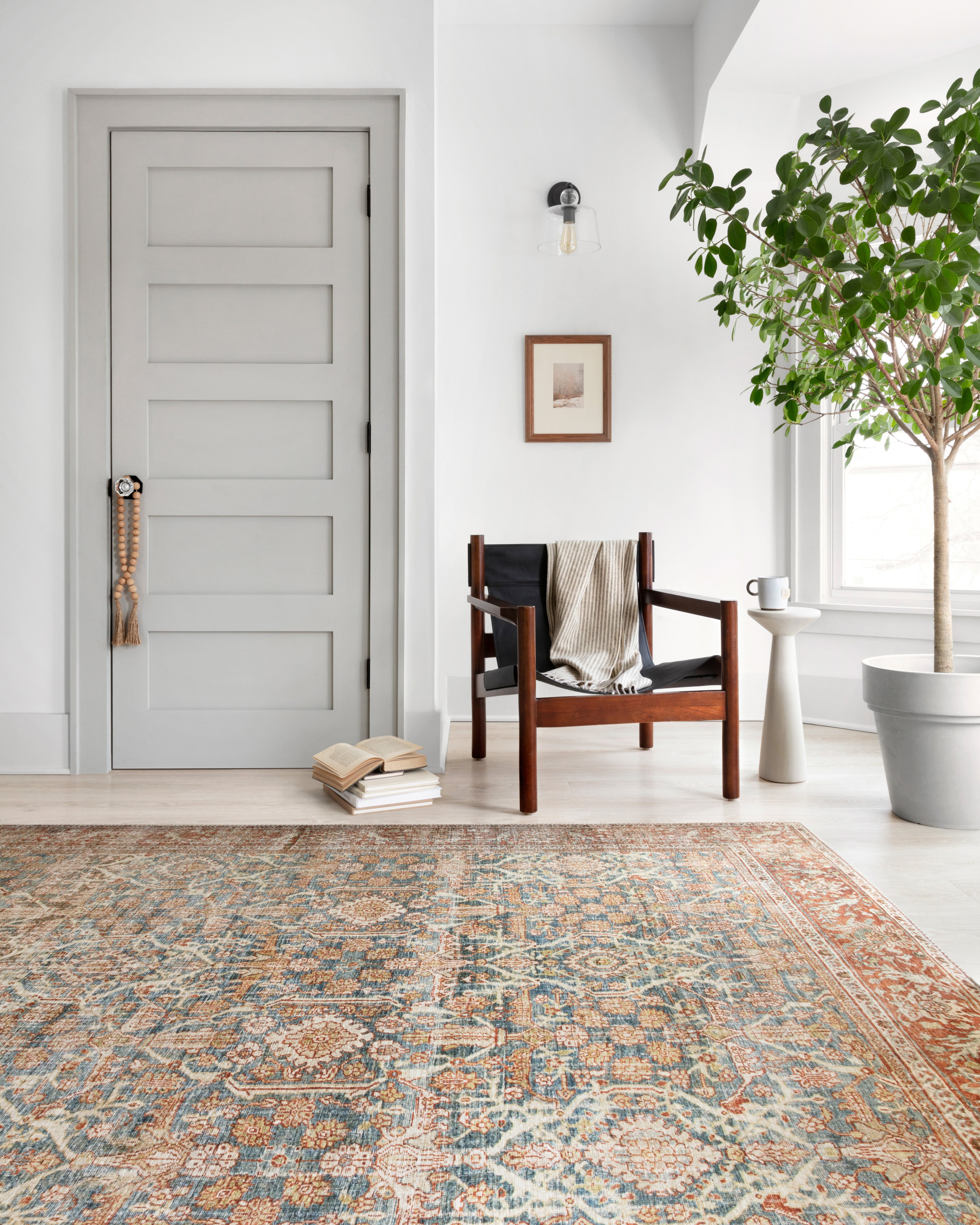 Loloi Layla Ocean / Rust Rug 1-patterned Loloi