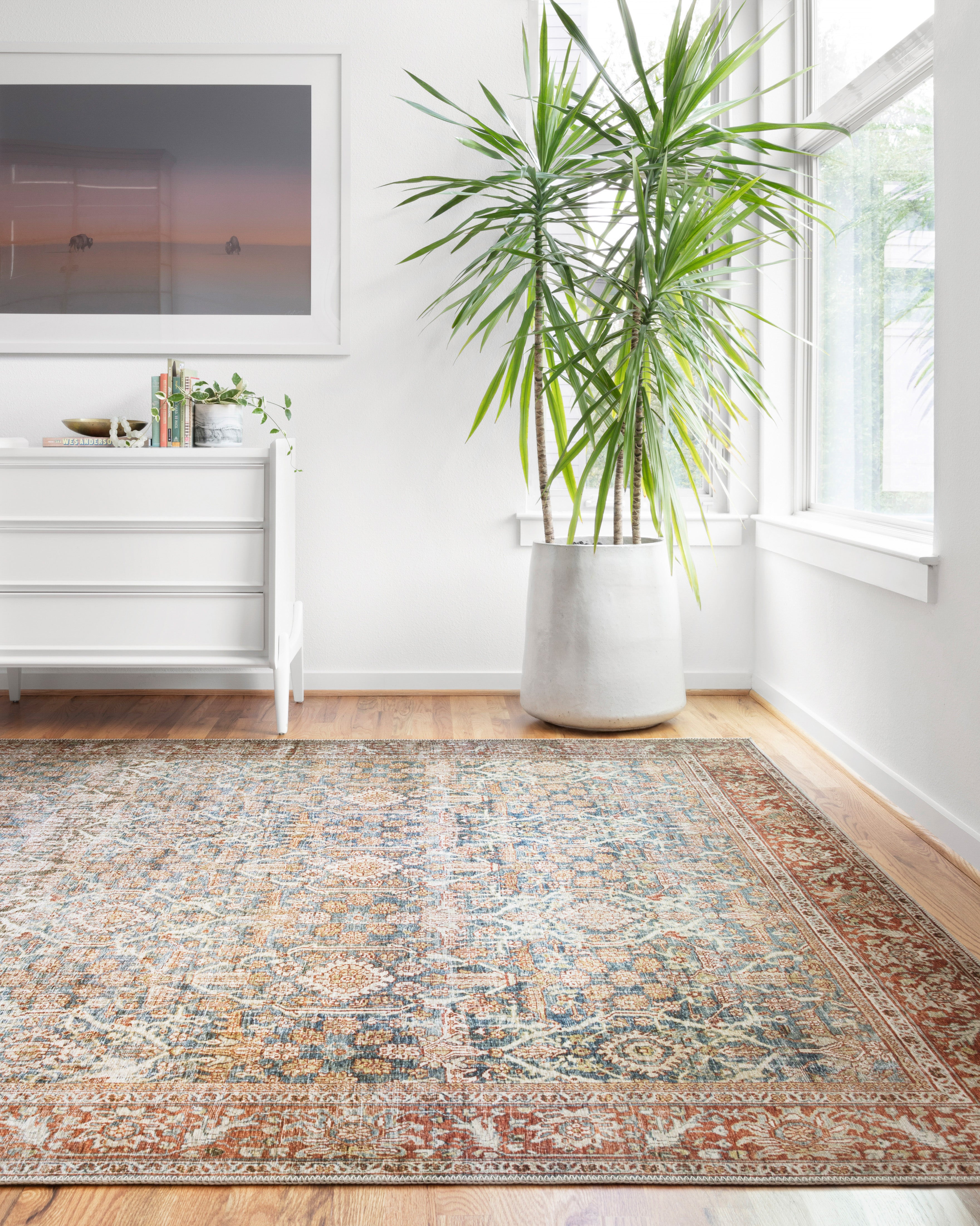Loloi Layla Ocean / Rust Rug 1-patterned Loloi
