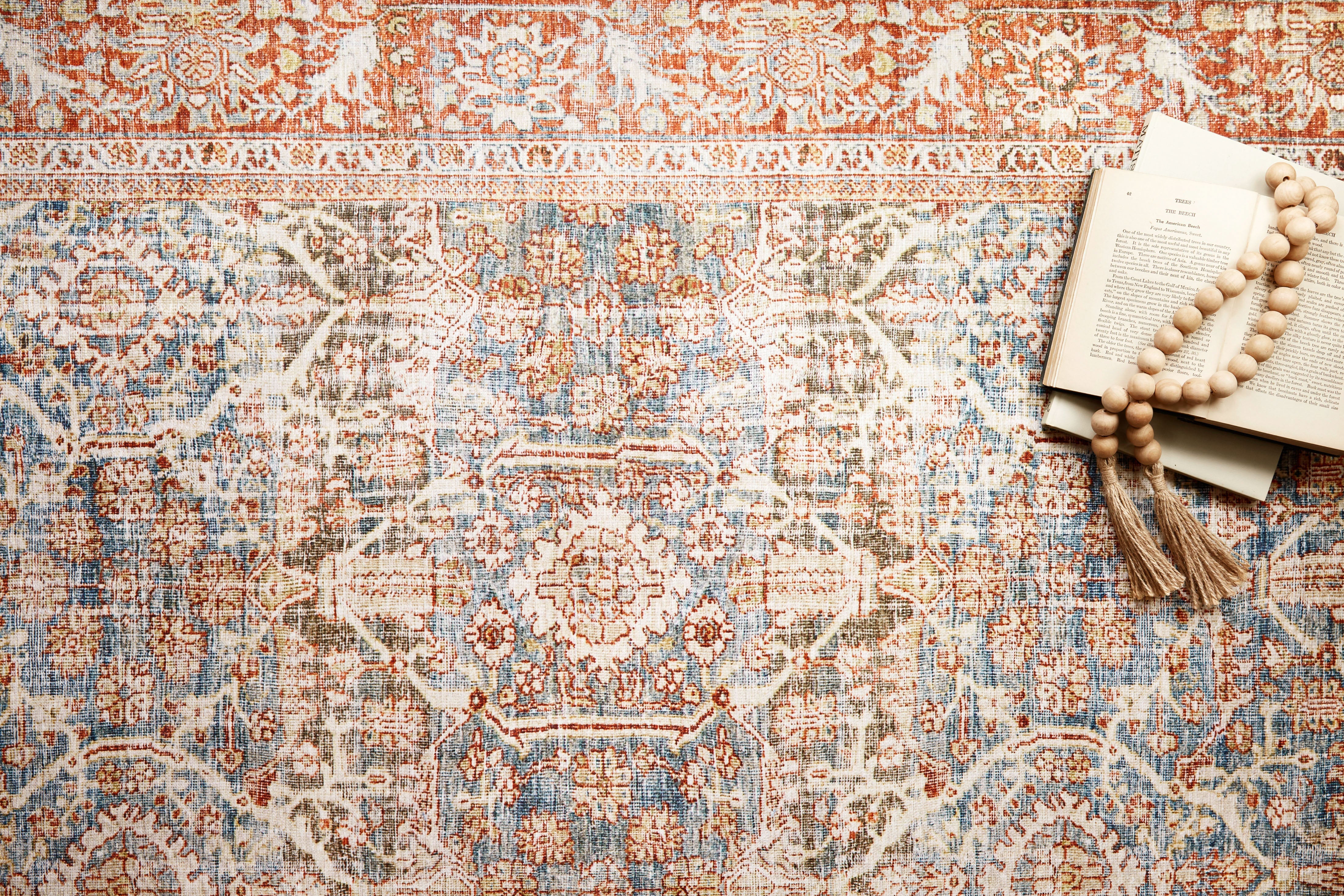 Loloi Layla Ocean / Rust Rug 1-patterned Loloi