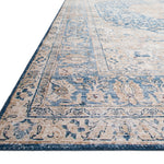 Loloi Layla Blue / Tangerine Rug RUGS - patterned Loloi