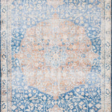 Loloi Layla Blue / Tangerine Rug RUGS - patterned Loloi