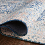 Loloi Layla Blue / Tangerine Rug RUGS - patterned Loloi