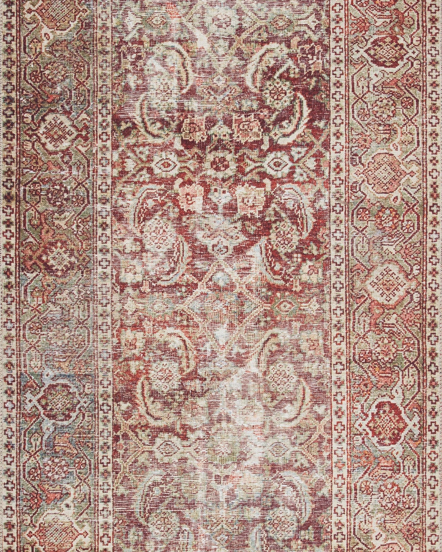 Loloi Layla Cinnamon / Sage Rug 1-RUGS-patterned Loloi