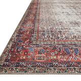 Loloi Layla Ivory / Brick Rug patterned rugs Loloi