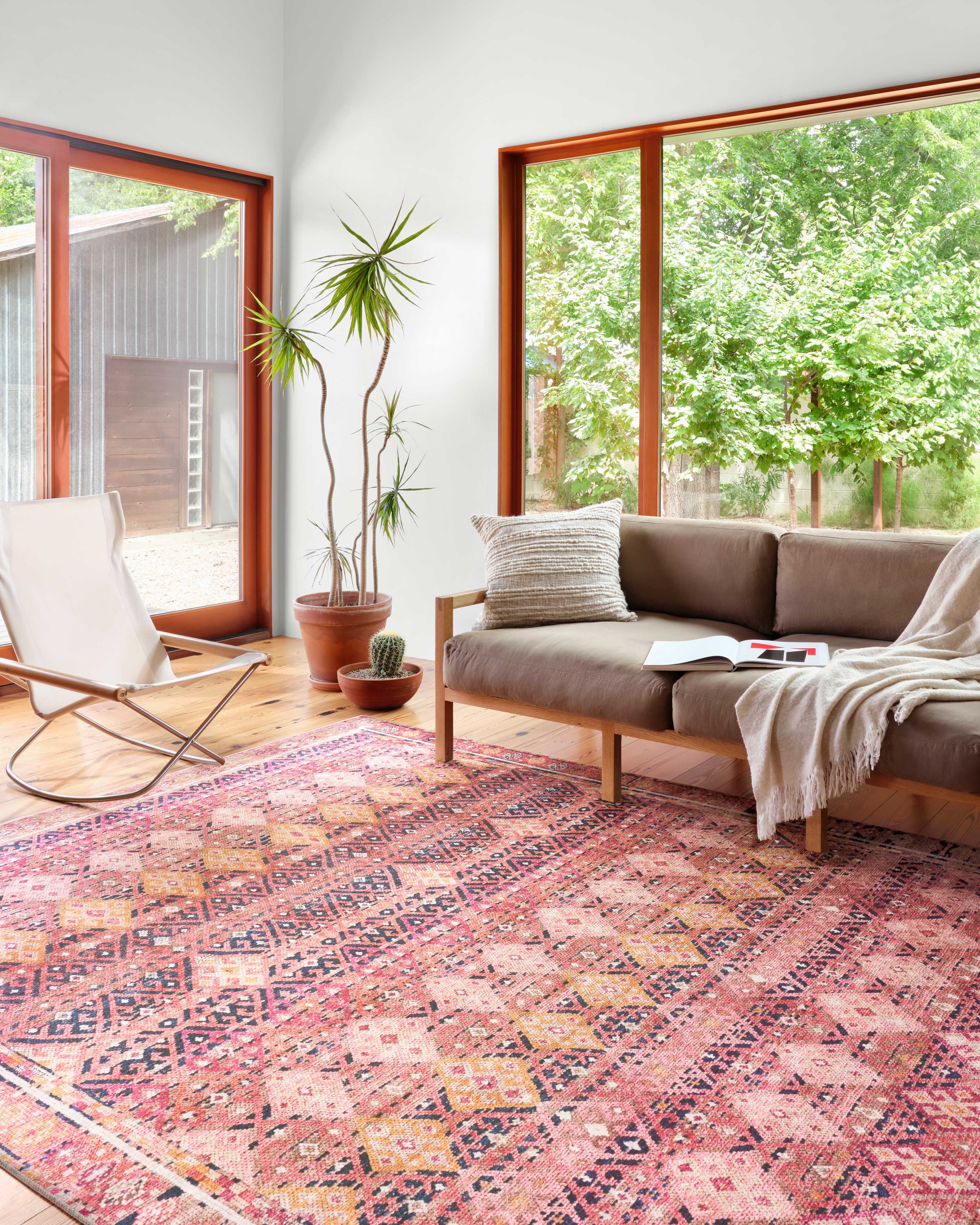 Loloi Layla Magenta / Multi Rug RUGS - synthetic Loloi