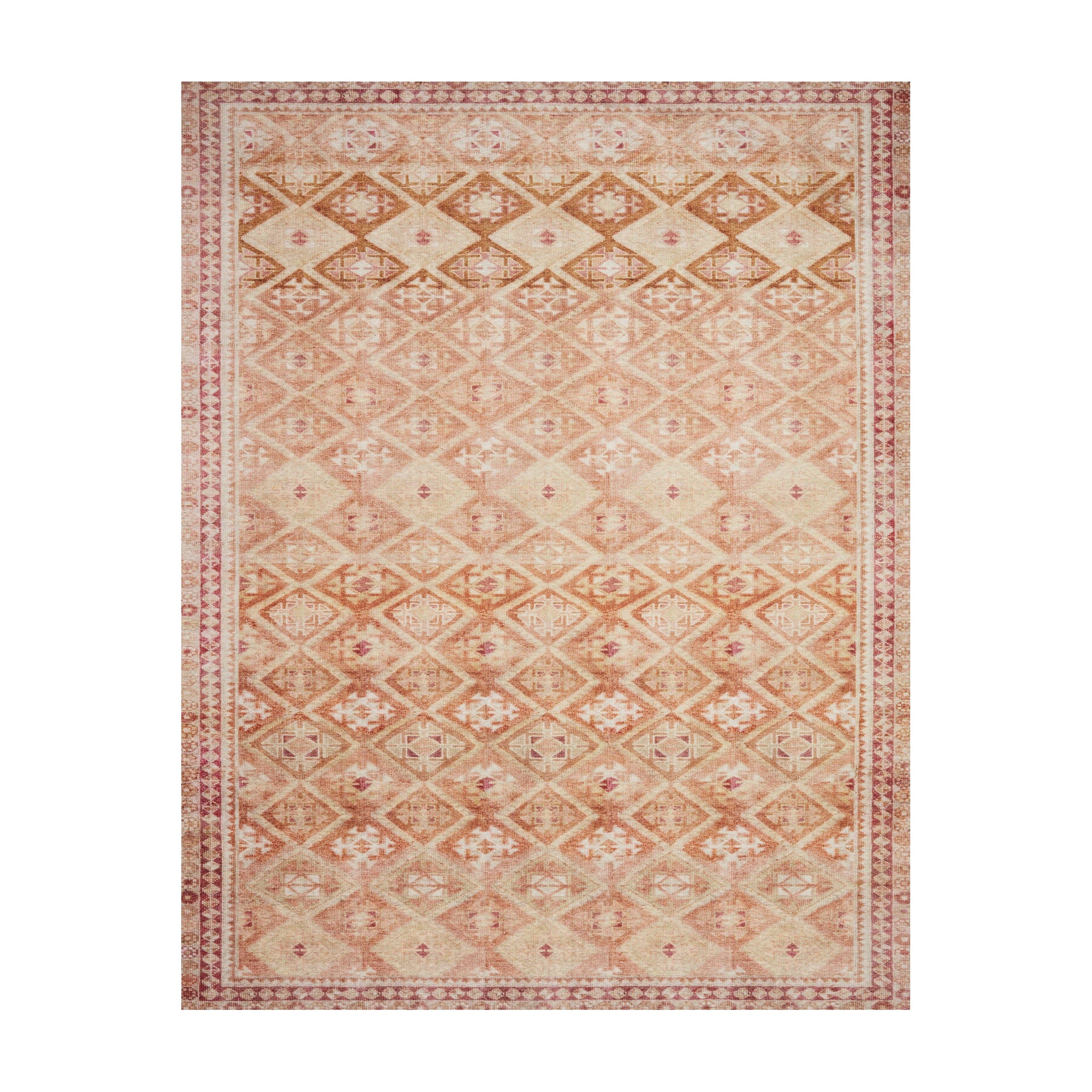 Loloi Layla Natural / Spice Rug RUGS - synthetic Loloi 18" x 18"