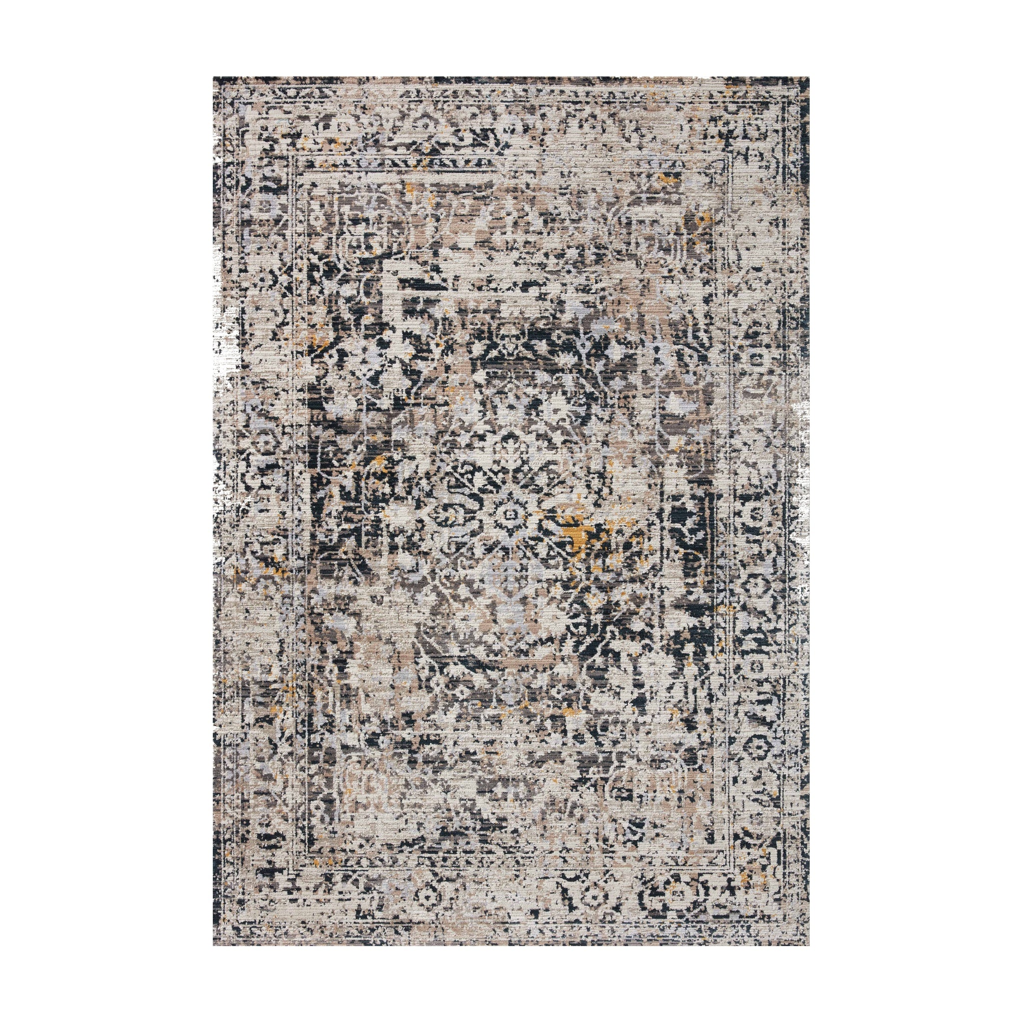Loloi Leigh Charcoal / Taupe Rug RUGS - synthetic Loloi 18" x 18"