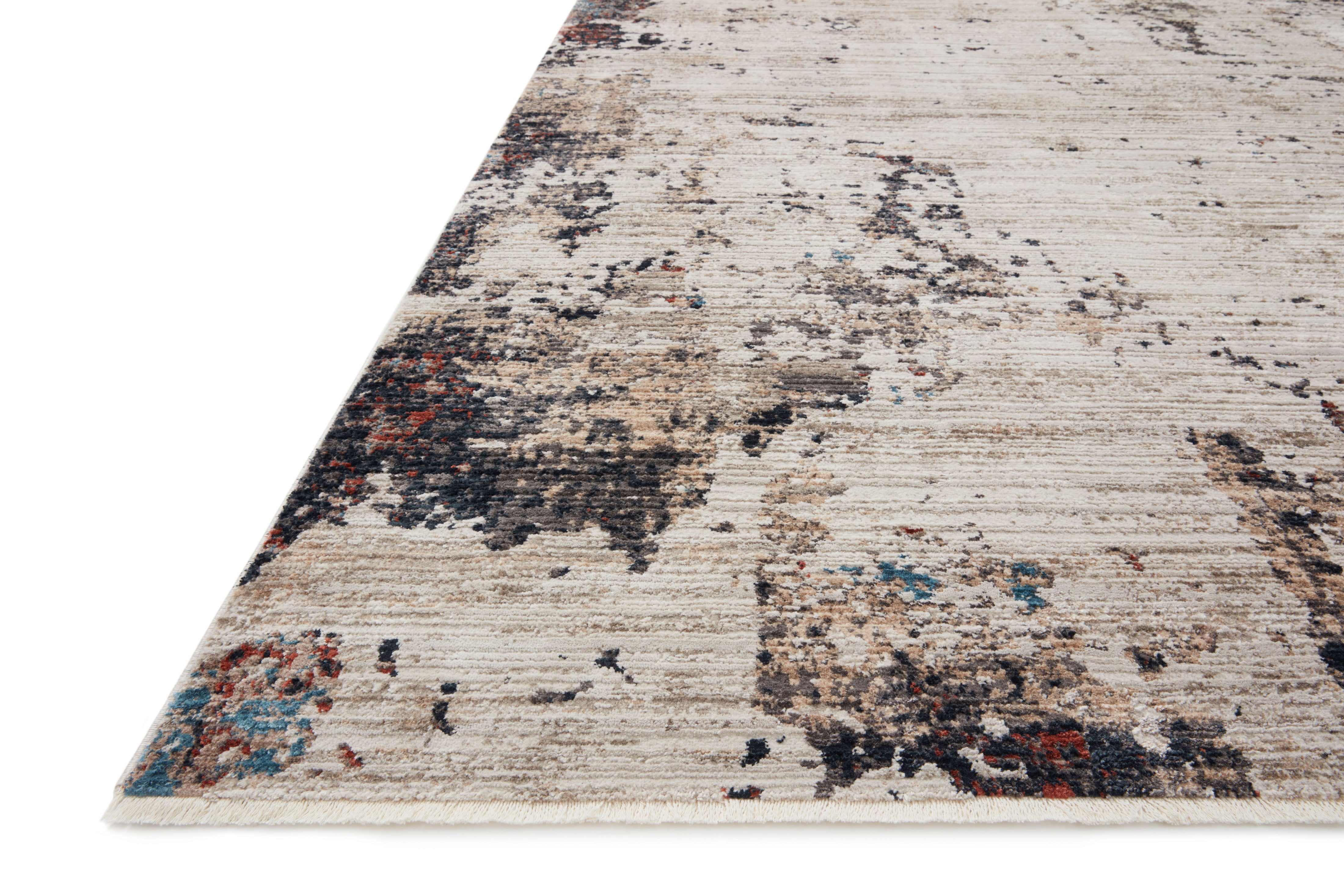 Loloi Leigh Ivory / Charcoal Rug RUGS - synthetic Loloi