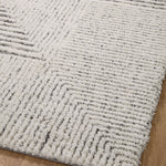 Loloi Levitt Shag Ivory / Grey Rug 0-RUGS-patterned Loloi