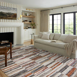 Loloi Levitt Shag Ivory / Sunset Rug RUGS - synthetic Loloi