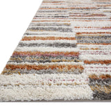 Loloi Levitt Shag Ivory / Sunset Rug RUGS - synthetic Loloi