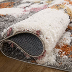 Loloi Levitt Shag Grey / Multi Rug RUGS - synthetic Loloi