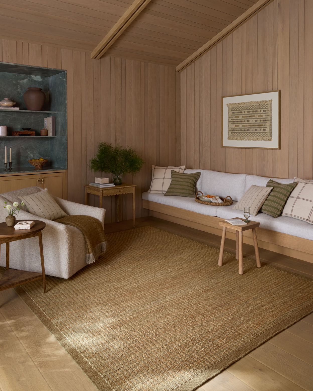 Amber Lewis x Loloi Lilah Natural / Bark Rug RUGS - wool Loloi