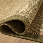 Amber Lewis x Loloi Lilah Natural / Olive Rug RUGS - wool Loloi