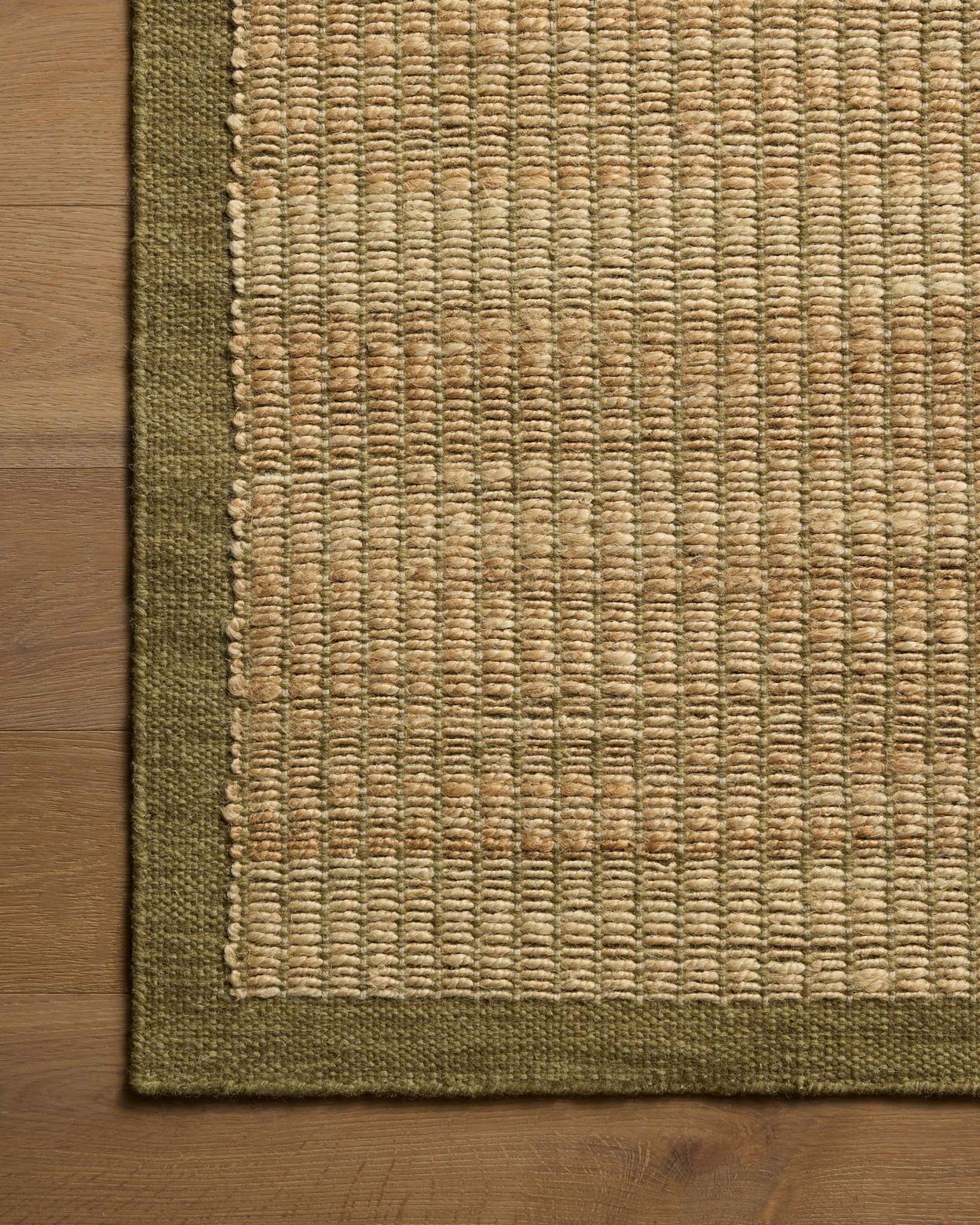 Amber Lewis x Loloi Lilah Natural / Olive Rug RUGS - wool Loloi