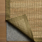 Amber Lewis x Loloi Lilah Natural / Olive Rug RUGS - wool Loloi