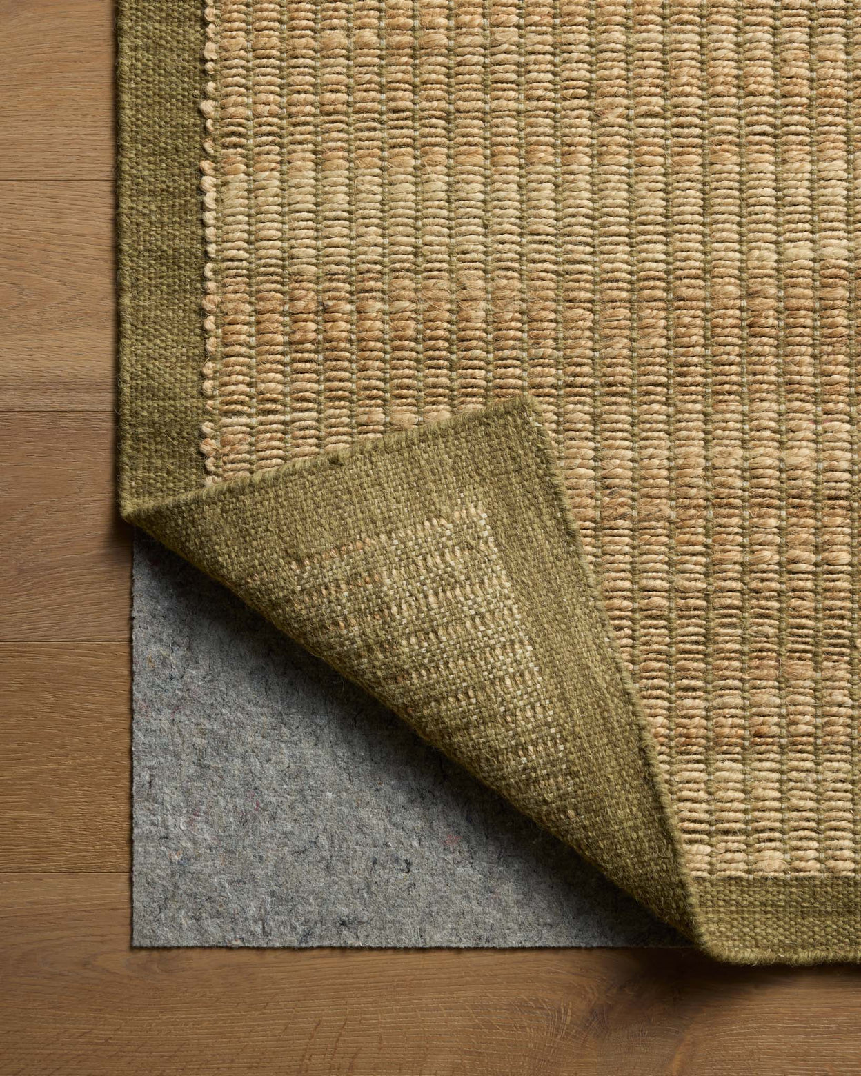 Amber Lewis x Loloi Lilah Natural / Olive Rug RUGS - wool Loloi