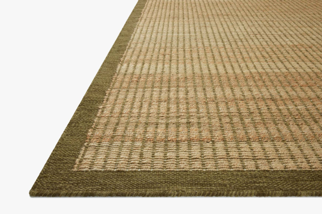 Amber Lewis x Loloi Lilah Natural / Olive Rug RUGS - wool Loloi