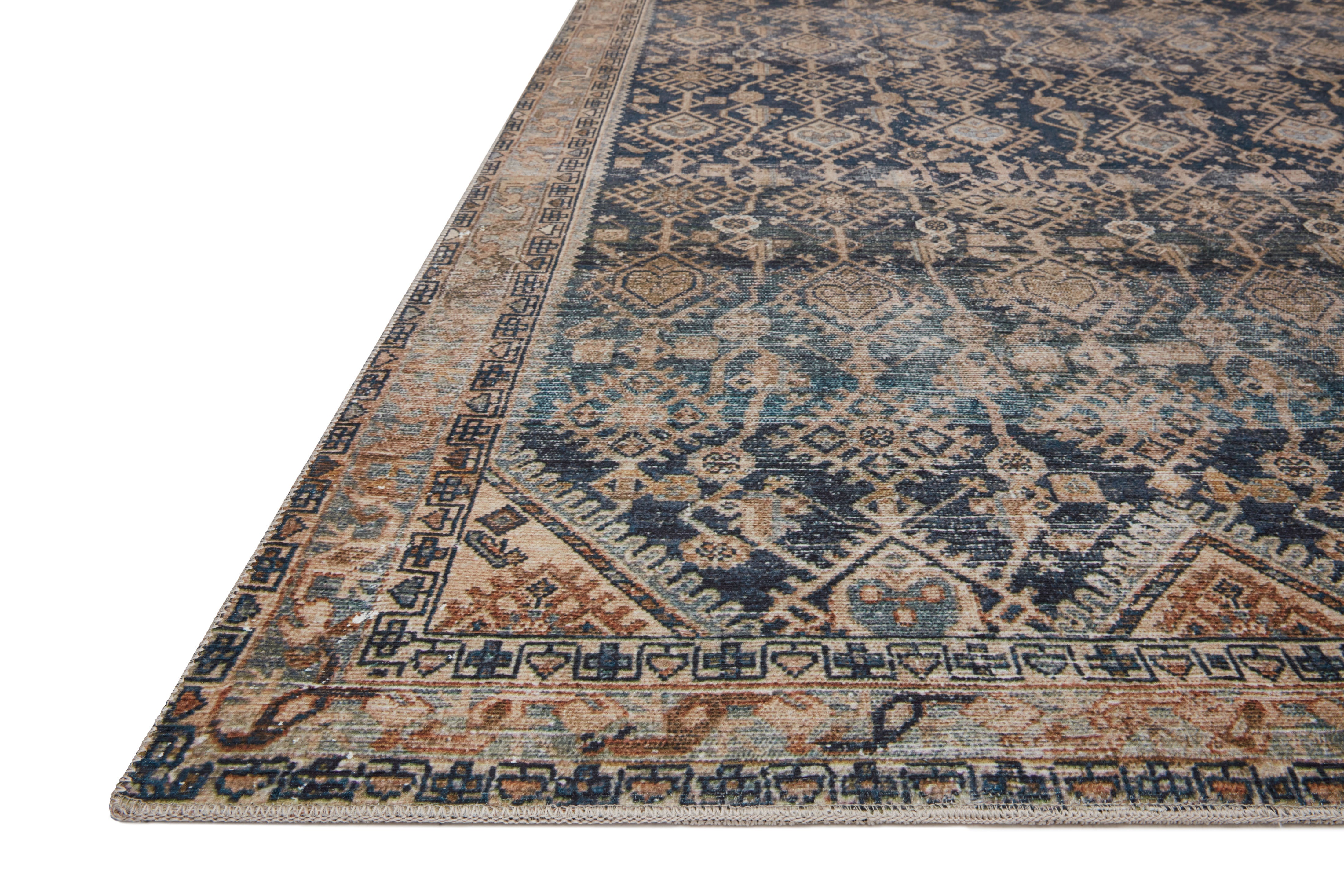 Loloi Lenna Indigo / Natural Rug 2 - RUGS - patterned Loloi