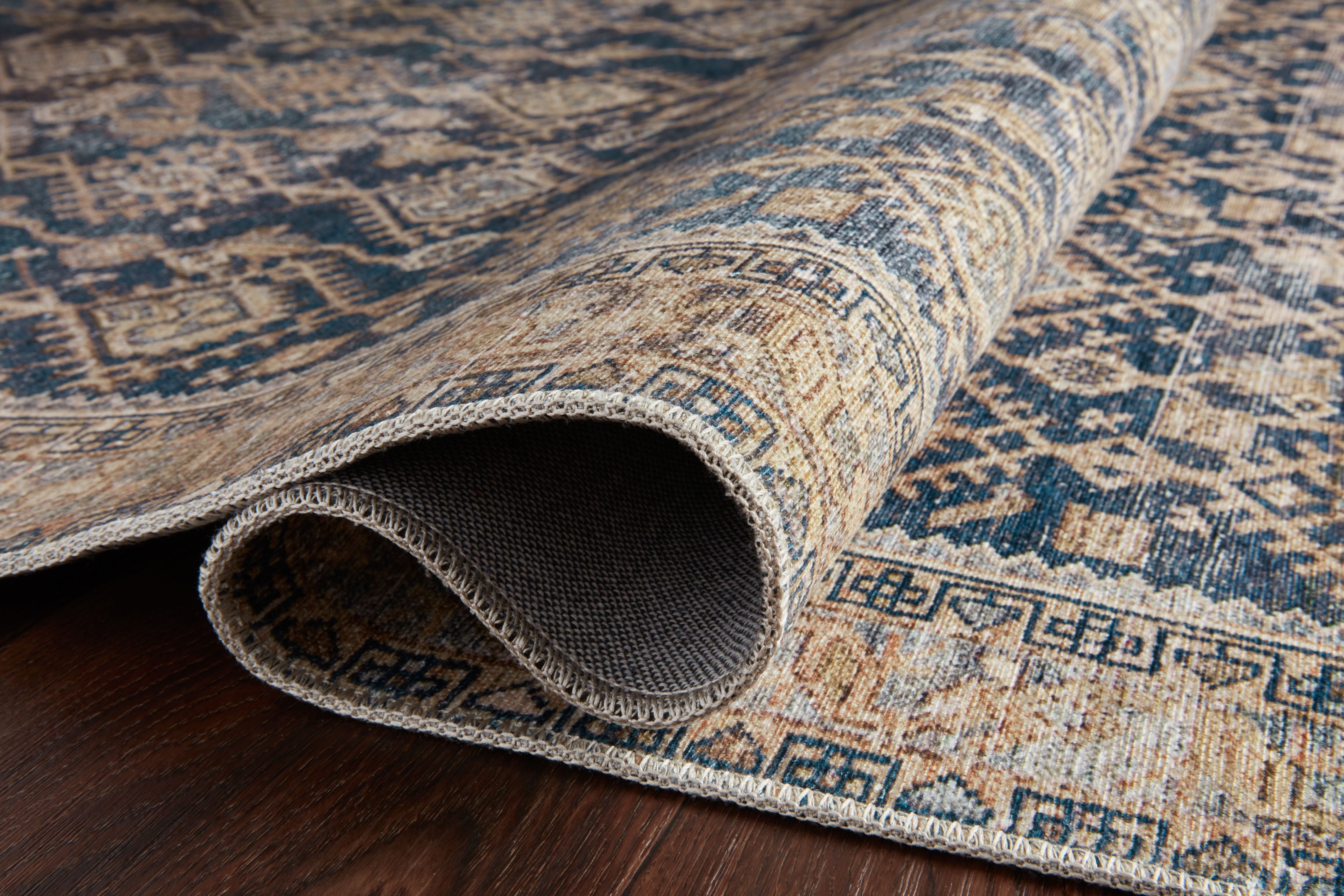 Loloi Lenna Indigo / Natural Rug 2 - RUGS - patterned Loloi