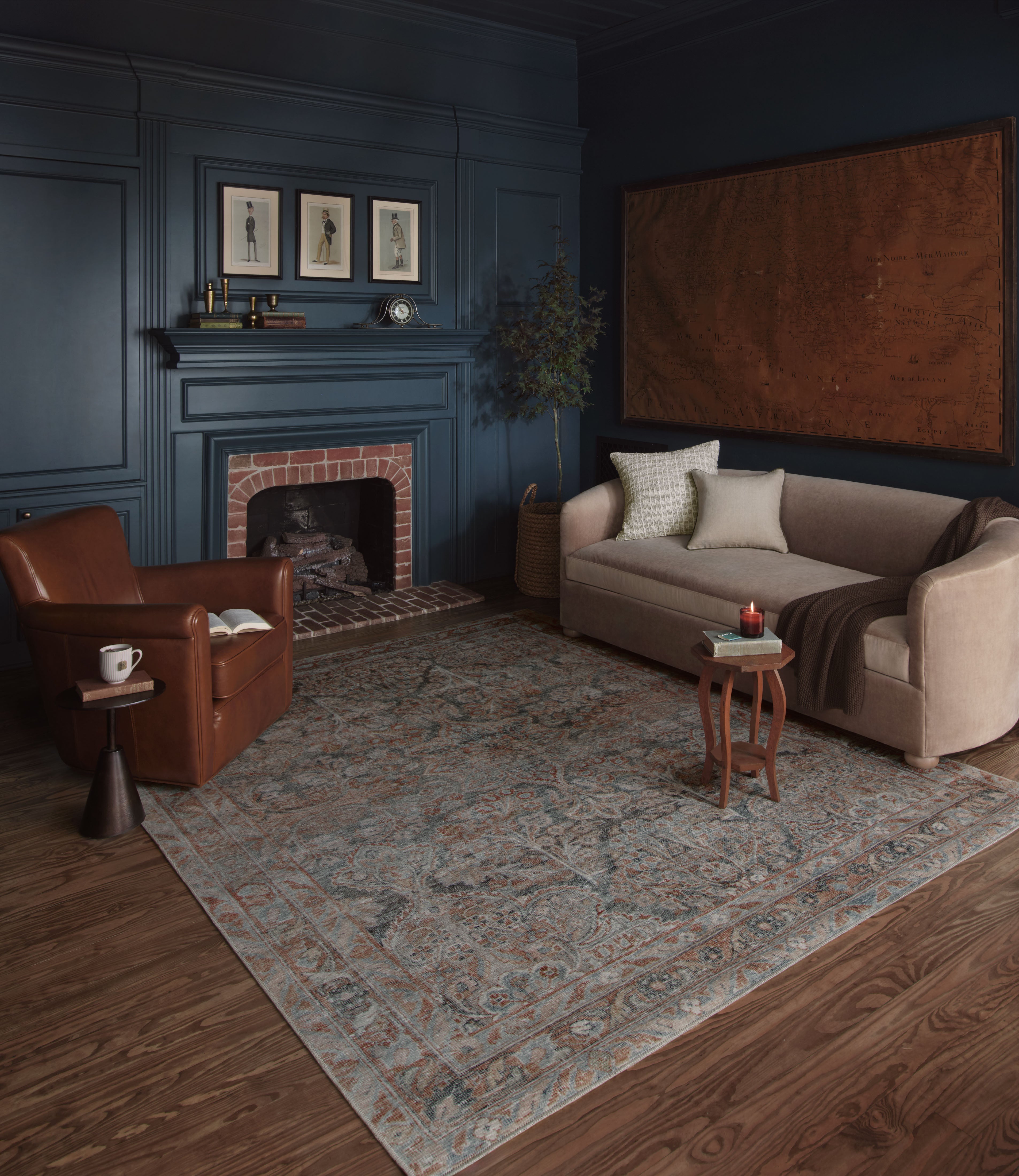 Loloi Lenna Ocean / Apricot Rug 2 - RUGS - patterned Loloi