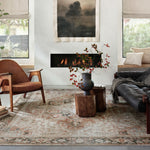 Loloi Lenna Rust / Charcoal Rug 2 - RUGS - patterned Loloi