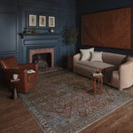 Magnolia Home By Joanna Gaines x Loloi Lenna Brick / Sky Rug RUGS - synthetic Loloi