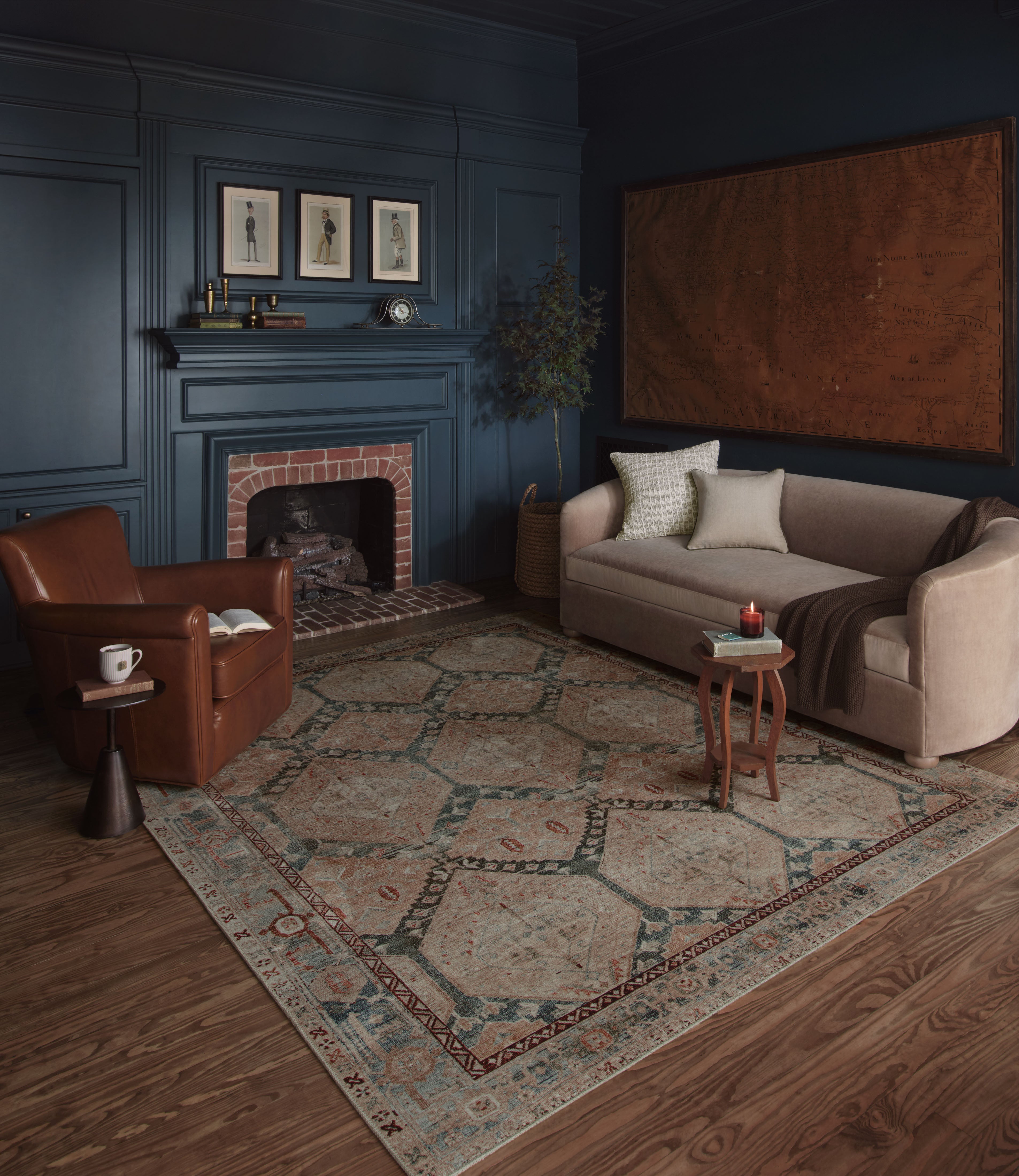 Loloi Lenna Denim / Sand Rug 2 - RUGS - patterned Loloi