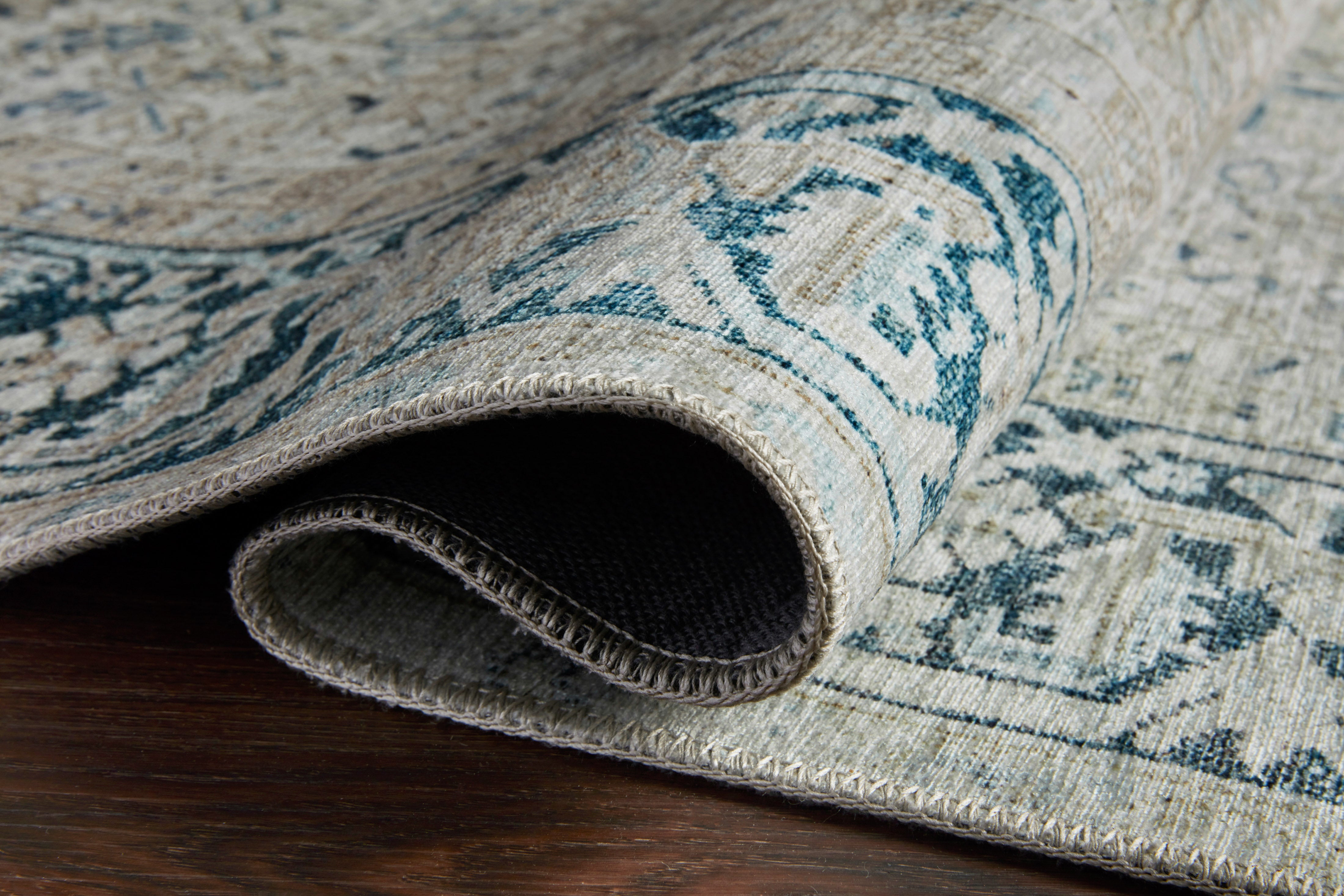 Loloi Lenna Natural / Denim Rug 2 - RUGS - patterned Loloi