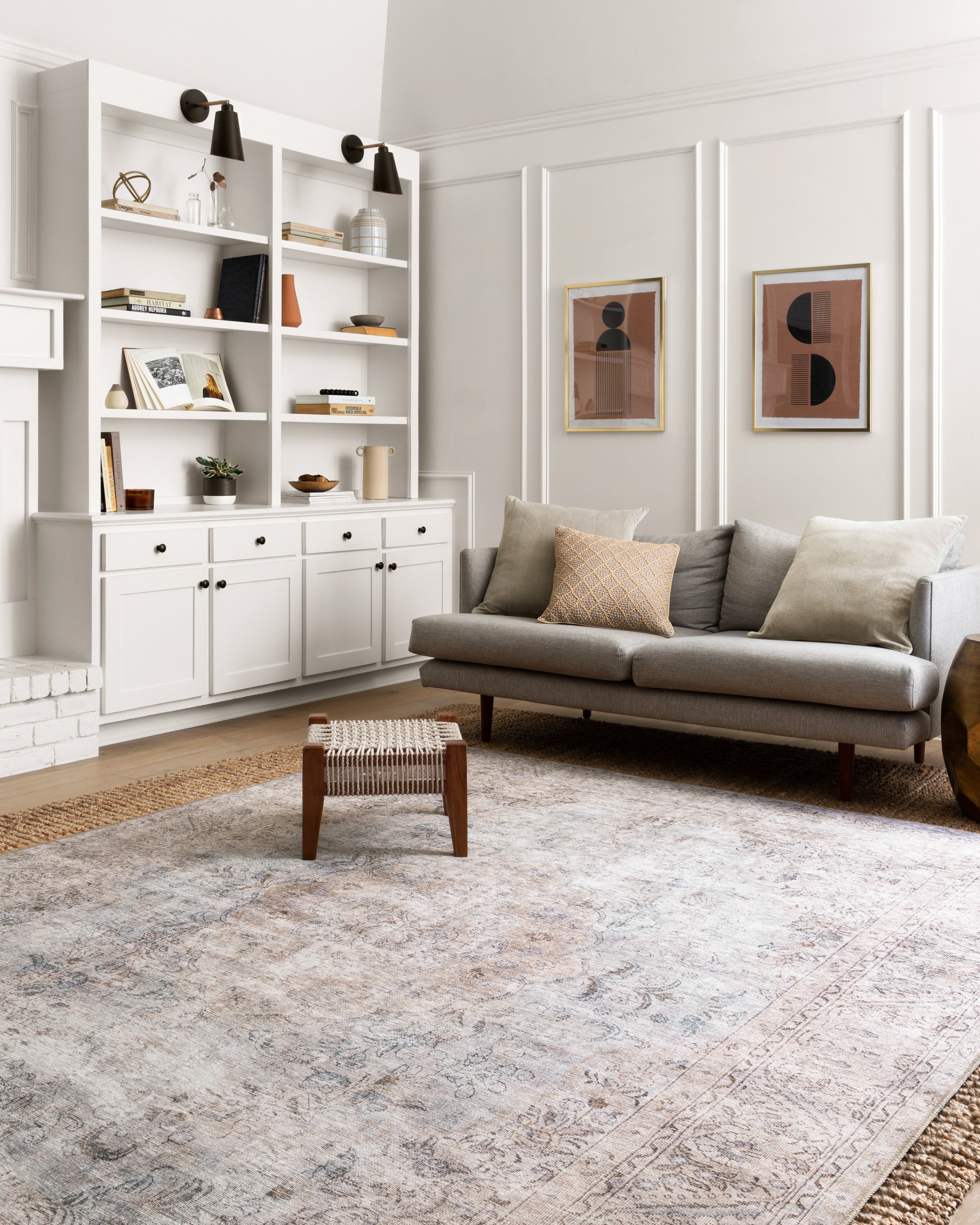 Loloi Loren Silver / Slate Rug 2-patterned rugs Loloi