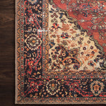 Loloi Loren Red / Navy Rug RUGS - synthetic Loloi