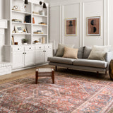 Loloi Loren Brick / Midnight Rug 2-RUGS-patterned Loloi