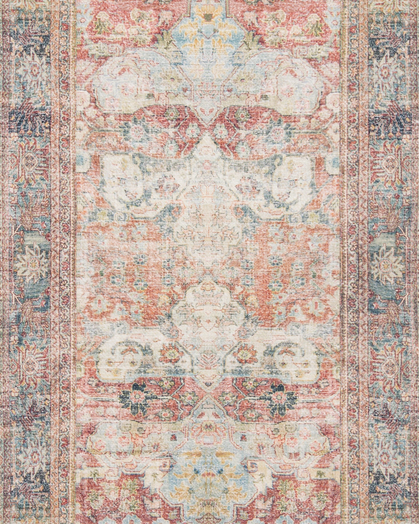 Loloi Loren Brick / Multi Rug 2-patterned rugs Loloi