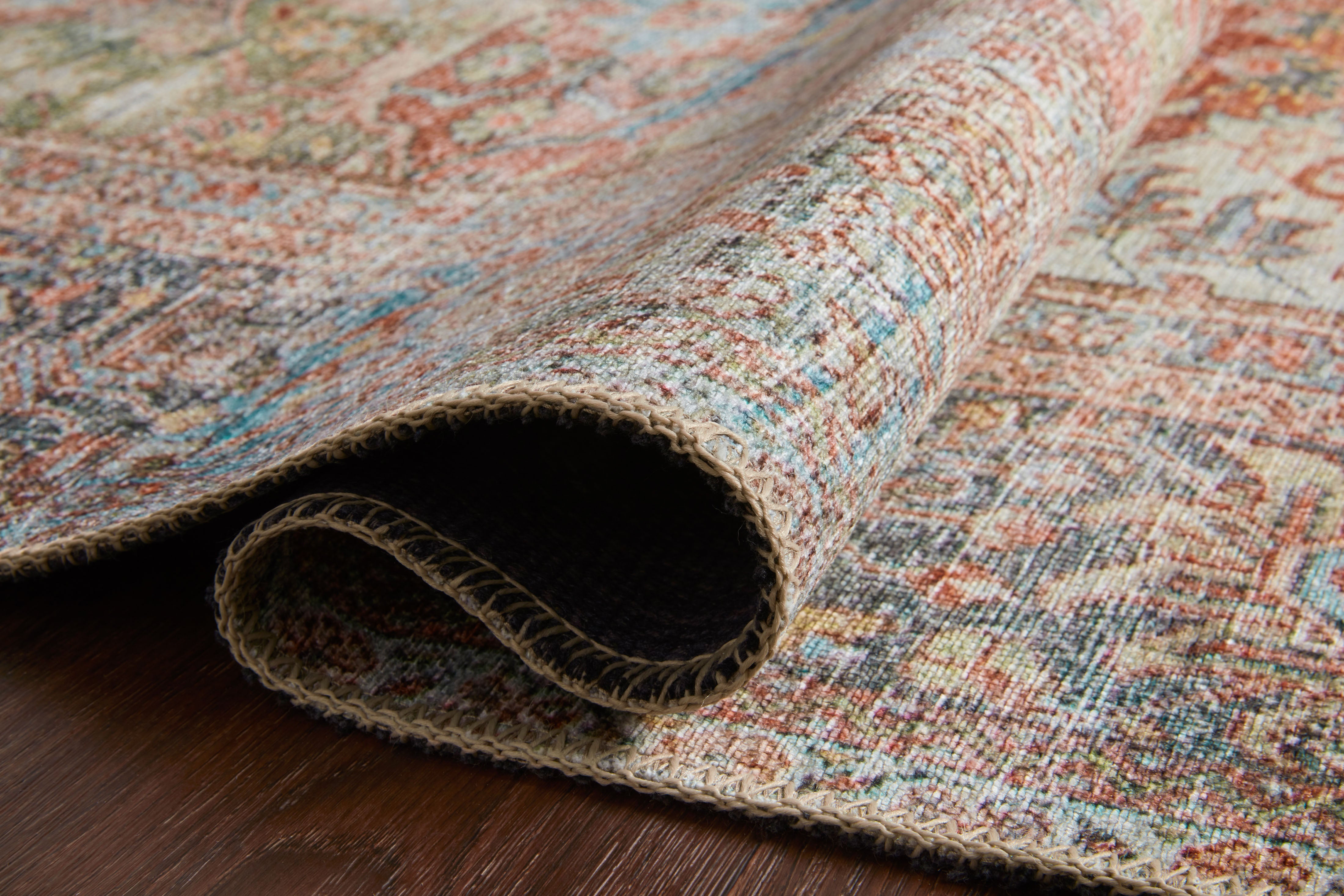 Loloi Loren Brick / Multi Rug 2-patterned rugs Loloi