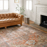Loloi Loren Terracotta / Sky Rug 2-patterned rugs Loloi