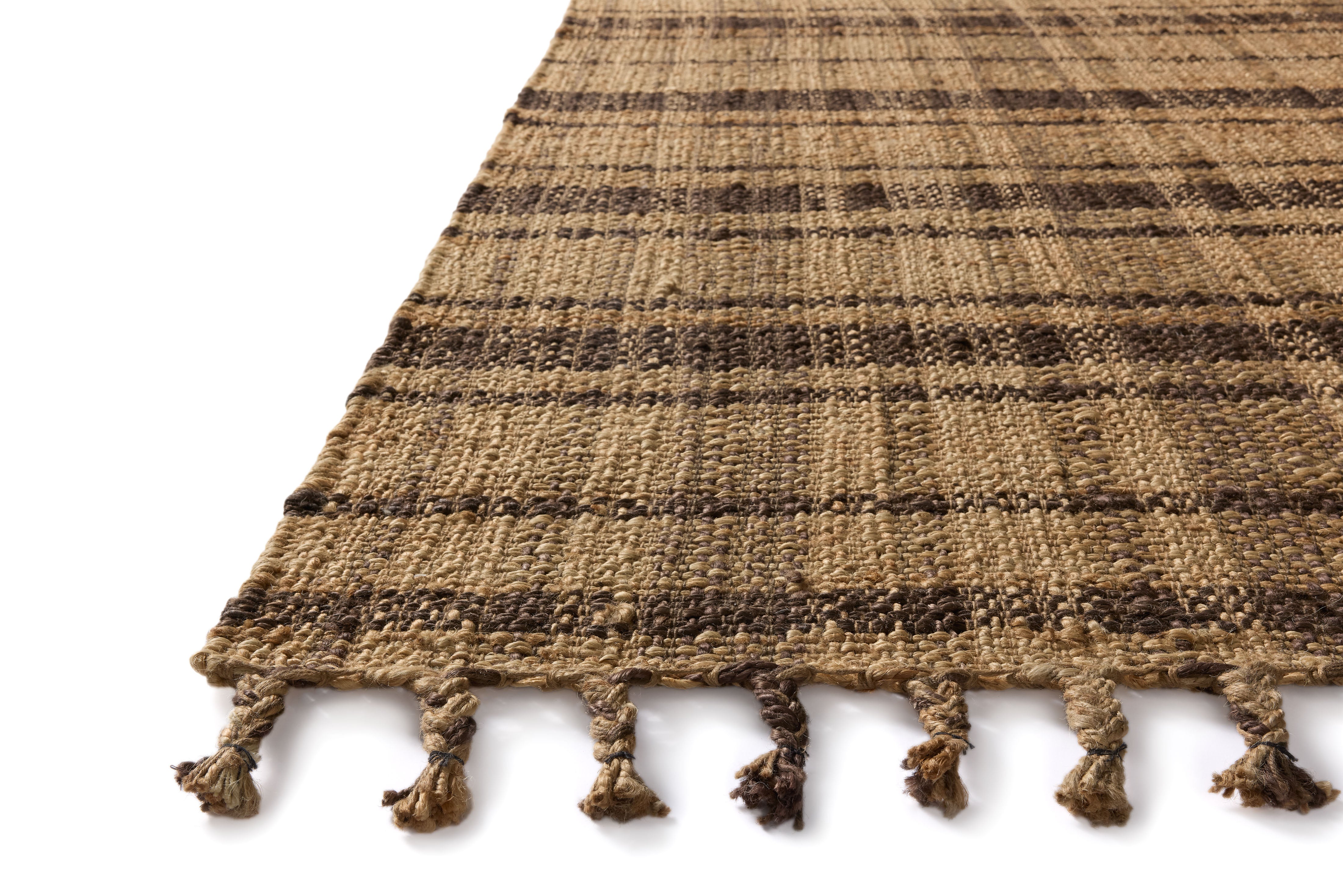 Joanna Gaines x Loloi Louie Natural / Espresso Rug RUGS - jute Loloi