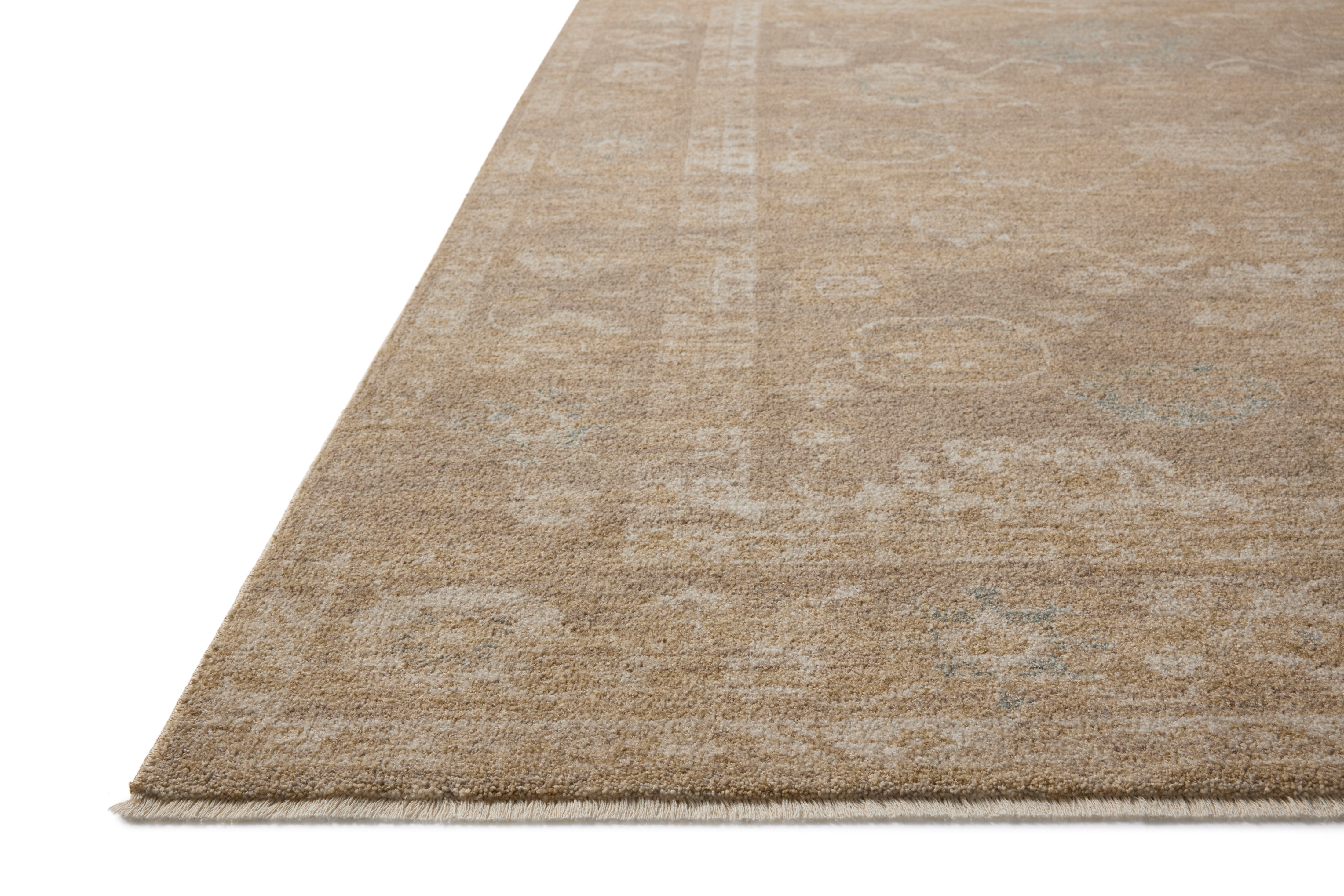 Chris Loves Julia x Loloi Louisa Taupe / Gold Rug RUGS - vintage inspired Loloi