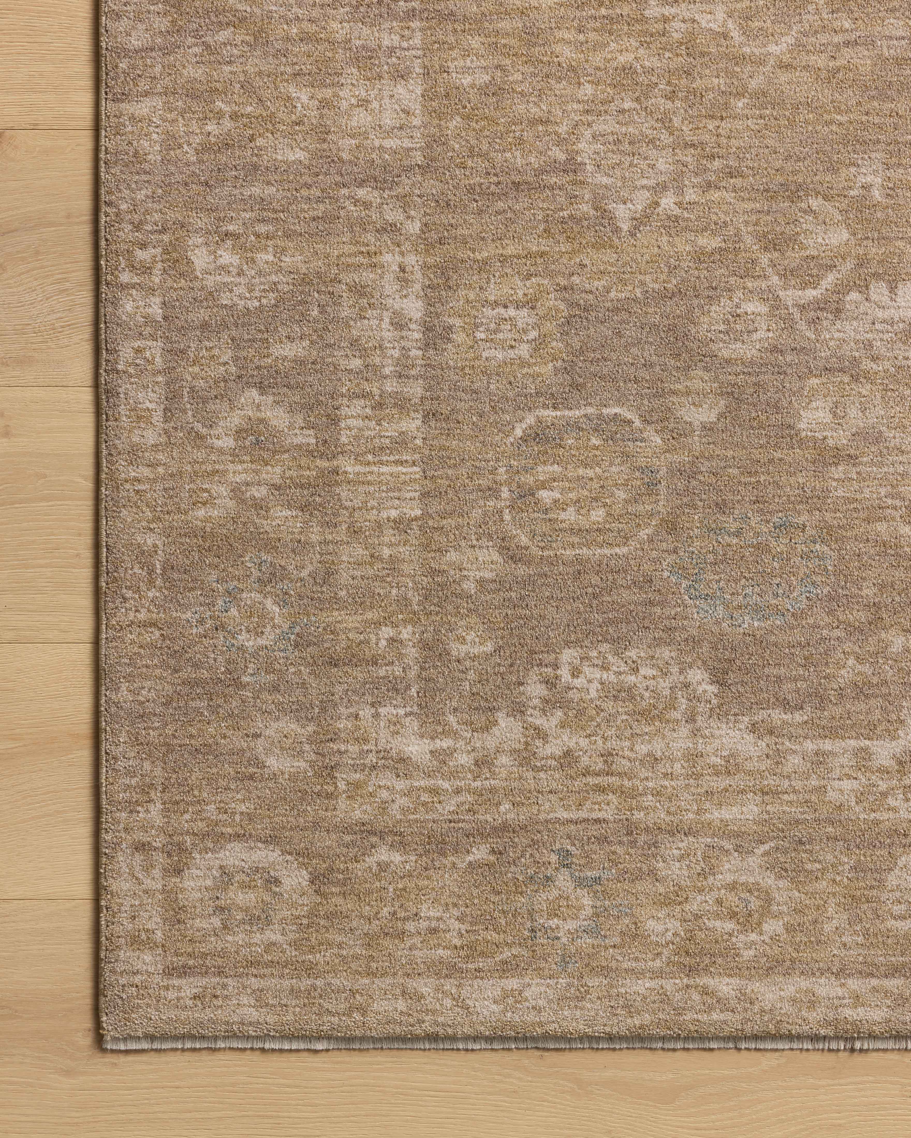Chris Loves Julia x Loloi Louisa Taupe / Gold Rug RUGS - vintage inspired Loloi